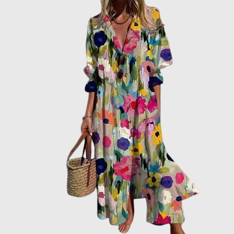 Zariah | Élégante Robe Maxi Bohémienne
