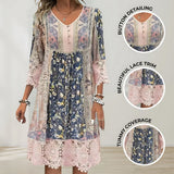 NAYA | Robe Midi Fluide Boho Luxe