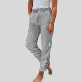 Raquelle - Pantalon Décontracté à Rayures