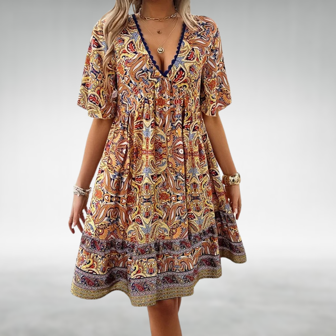 Quinley - Robe Évasée Bohème