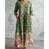 ELEANOR | Robe Maxi Fleurie Vintage