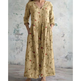 ELEANOR | Robe Maxi Fleurie Vintage