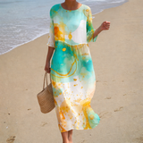 Robe longue fluide élégante et confortable
