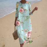 Robe longue fluide élégante et confortable