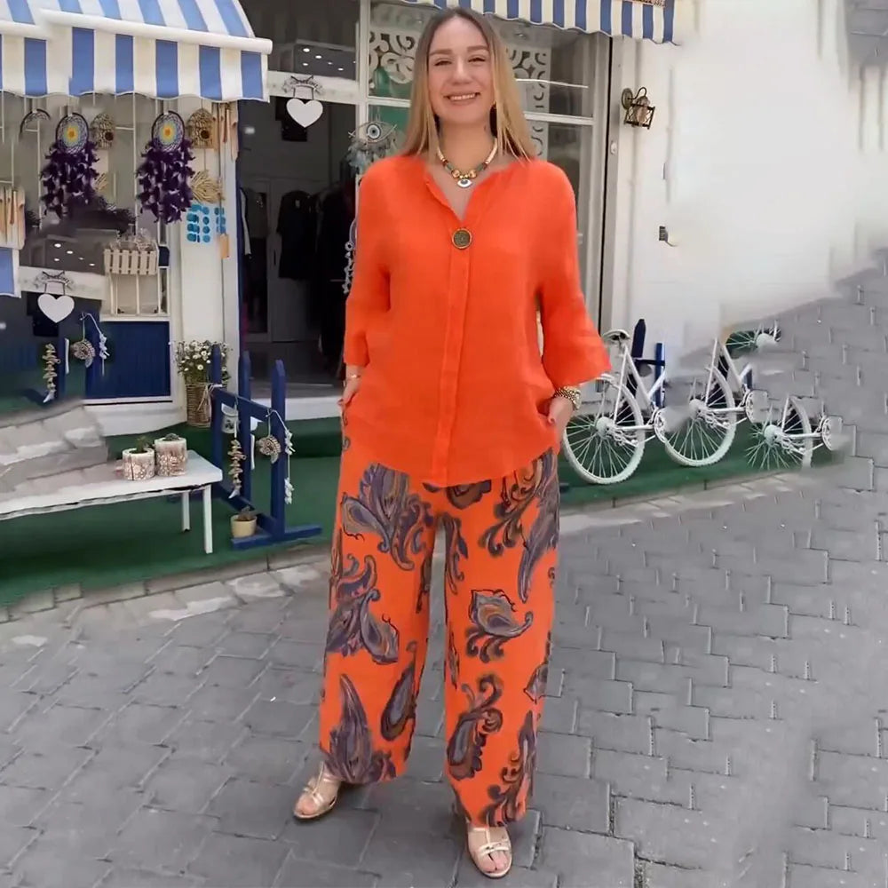 Flavia - Élégant Ensemble Boho