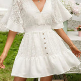 Carole - Robe Bohémienne en Dentelle