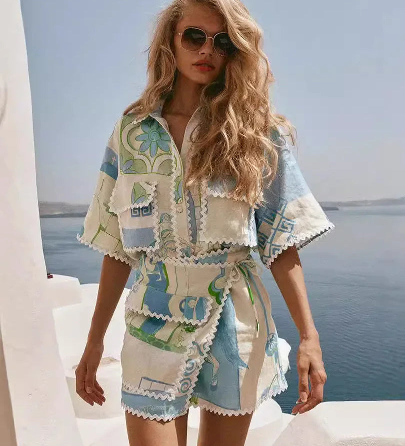 Solene - Ensemble Patchwork Élégant