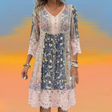 NAYA | Robe Midi Fluide Boho Luxe