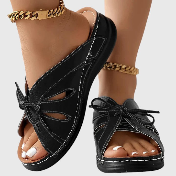 Darcy - Sandales Élégantes à Enfiler avec Nœud