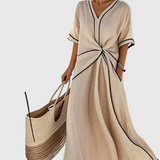Helena | Robe Maxi Drapée