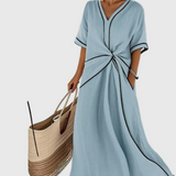 Helena | Robe Maxi Drapée