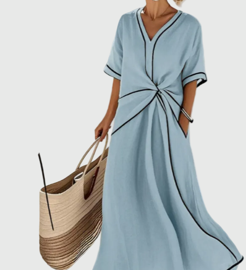 Helena | Robe Maxi Drapée