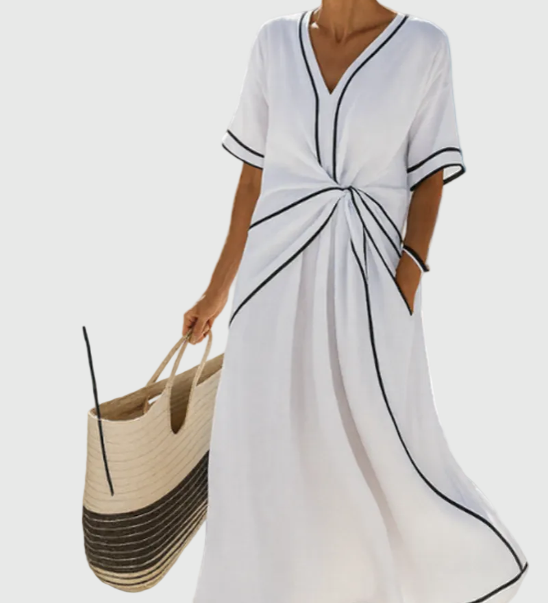 Helena | Robe Maxi Drapée