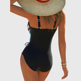 Maillot de Bain Sculptant à Encolure Croisée
