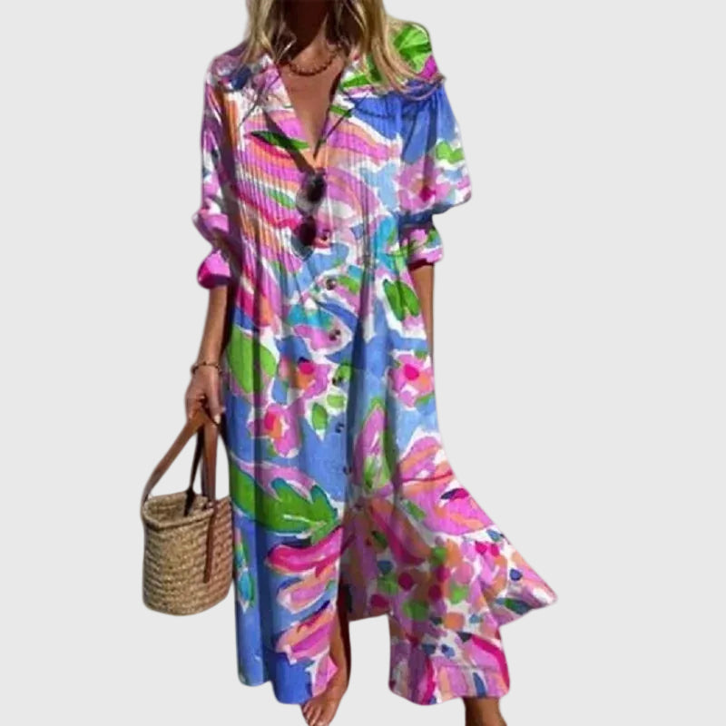 Zariah | Élégante Robe Maxi Bohémienne