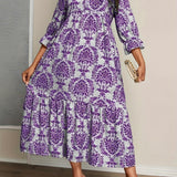 Molly - Robe Bohème à Motifs Mosaïques
