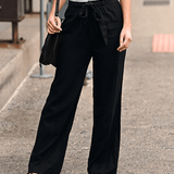 Joleen - Pantalon Femme Confortable avec Cordon et Taille Élastique