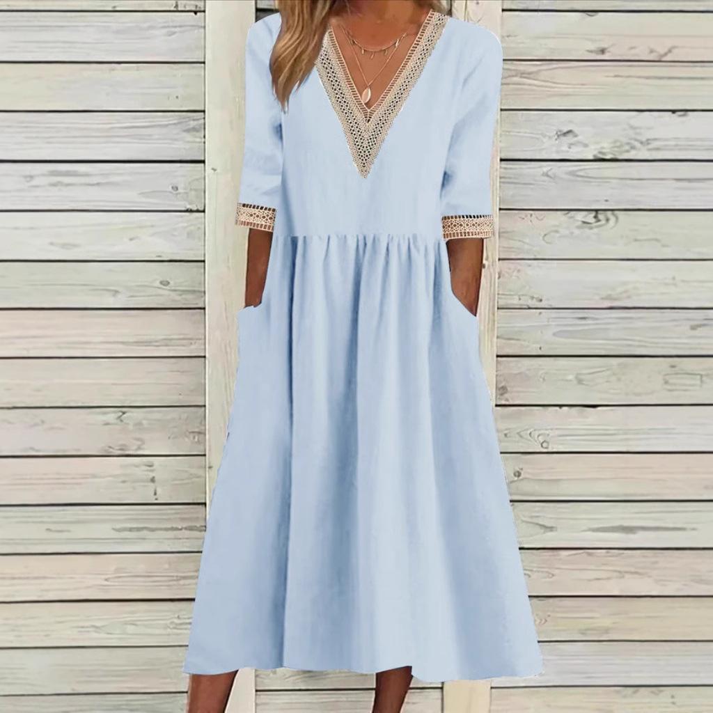 LIVIA | Mi-Longue Robe en Dentelle
