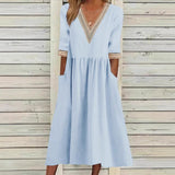 LIVIA | Mi-Longue Robe en Dentelle