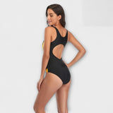 Maillot de Bain Sportif à Dos Ouvert