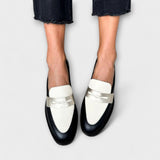 Xara™ | Mocassins Noir Métallisé