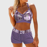 Janelle | Côtelé Bikini Taille Haute