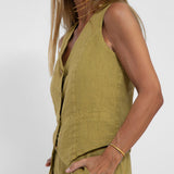 Aira - Ensemble Gilet Boutonné et Pantalon Large