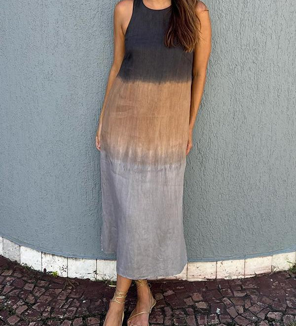 Heather - Décontractée Robe en Dégradé