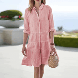 LOLITA | Robe Rayée Inspirée des Côtes Aériennes