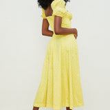 Aviana - Robe Bloom à Manches Bouffantes