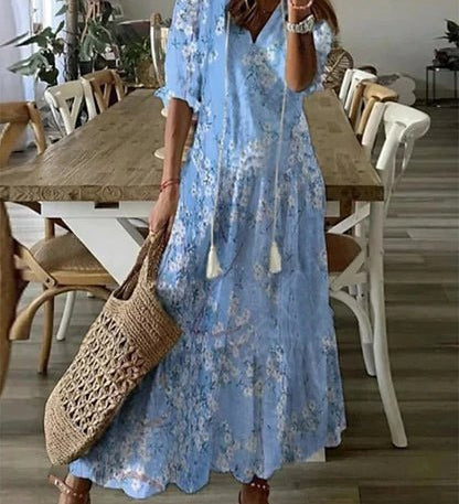 LUNA | Robe Midi Boho Chic Sans Effort
