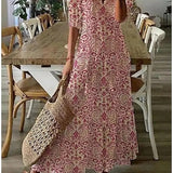 Michaela - Robe Boho avec Ceinture Élastique