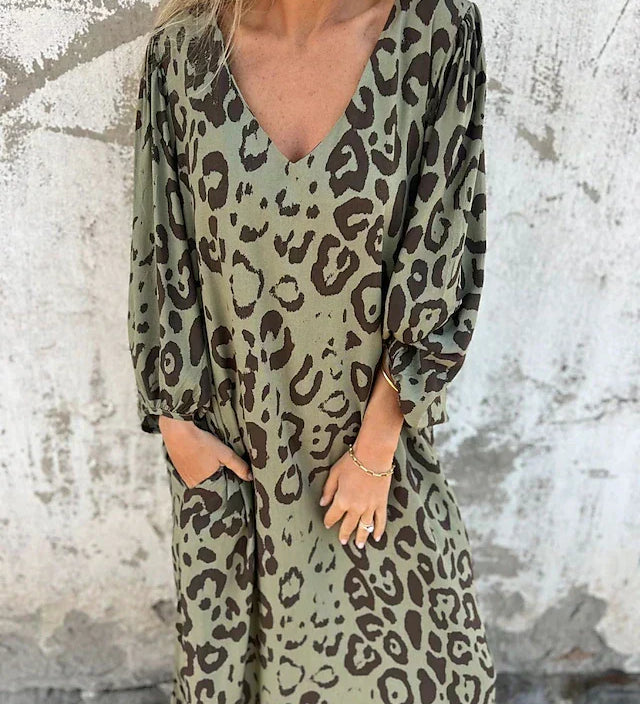 Jessa - Maxi Robe Léopard